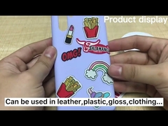 Colorful Threads Eco Friendly Patches Fruit Woven Label Patches