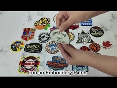 Oeko-TEX τυποποιημένη Twill μπαλωμάτων κεντητικής ιματισμού Washable μορφή ορθογωνίων κρανίων υφάσματος