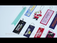 Υφαμένη ύφασμα βασική αλυσίδα 10x2.5cm 13x3cm συνήθειας χρώματος με την πόρπη μετάλλων