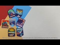 Ο χαριτωμένος κ. Wolf 5 κεντημένο χρώμα Twill μπαλωμάτων συνήθειας ύφασμα με τα σύνορα κεντητικής