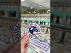 Προσαρμοσμένα κεντημένα μπαλώματα καπέλου Χαρτί με σίδερο πλάτης σε μπαλώματα κεντήματος για ρούχα