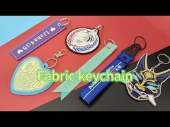 Εξατομικευμένο κεντημένο Keychains, Twill βασική αλυσίδα ρολογιού κεντητικής cOem υποβάθρου