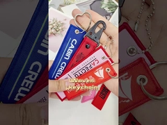 Πλένονται εξατομικευμένα μπρελόκ με λογότυπο, ανθεκτικό υφαντό μπρελόκ