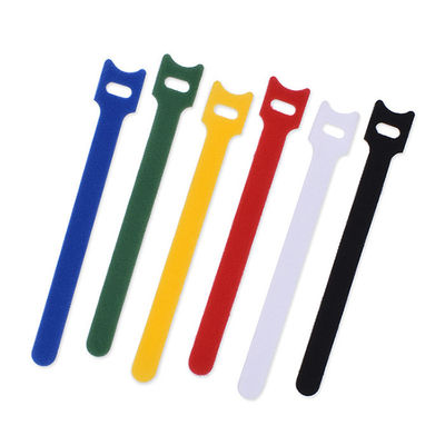 Πολυεστέρας/νάυλον δεσμοί 15*1.5cm καλωδίων Velcro λουριών γάντζων και βρόχων