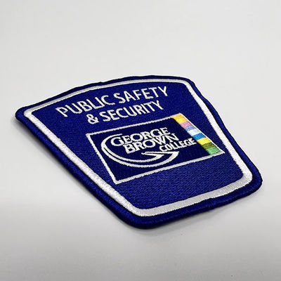 Προσαρμοσμένο λογότυπο Embroidery Iron On Patch Custom Embroidery Patch Merrow Border