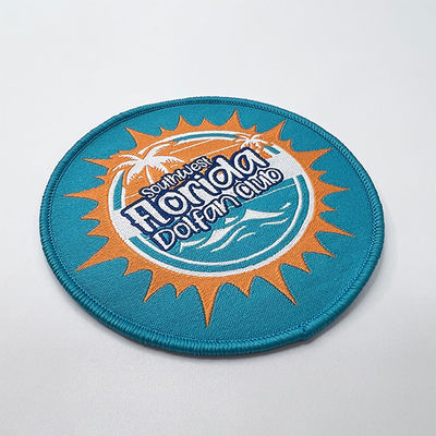 OEM ODM Woven Hat Patches Embroidery Iron on Woven Patch For Shirt Hoodie