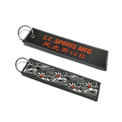 Υφαμένη ύφασμα βασική αλυσίδα 10x2.5cm 13x3cm συνήθειας χρώματος με την πόρπη μετάλλων