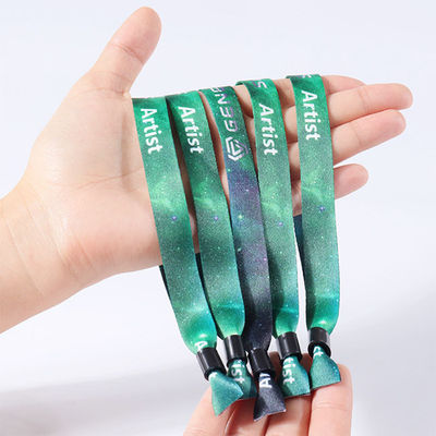 Τυπωμένο ζώνη ύφασμα Wristbands κόμματος γεγονότος ζωνών καρπών πολυεστέρα υφαμένο κορδέλλα