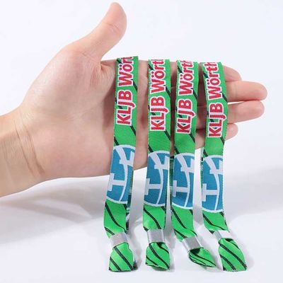 Μοντέρνο υφαμένο λογότυπο υφαντικό Wristband συνήθειας ζωνών καρπών cOem
