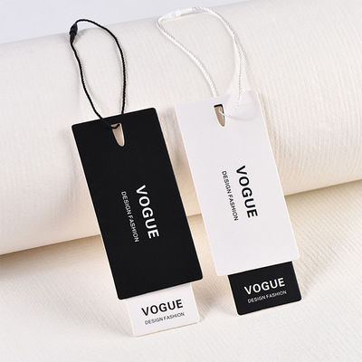 Χαρτόνι Hangtags Hangtag λογότυπων εμπορικών σημάτων συνήθειας για τον ιματισμό