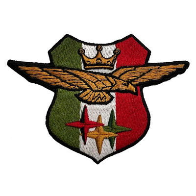 Σίδηρος Twill μπαλωμάτων κεντητικής ιματισμού στο εθνικό λογότυπο σημαιών συνήθειας υφάσματος