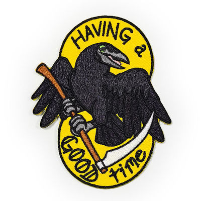 Washable σίδηρος στα κεντημένα μπαλώματα φανέλλων μοτοσικλετών συνήθειας μπαλωμάτων για τις φανέλλες δέρματος